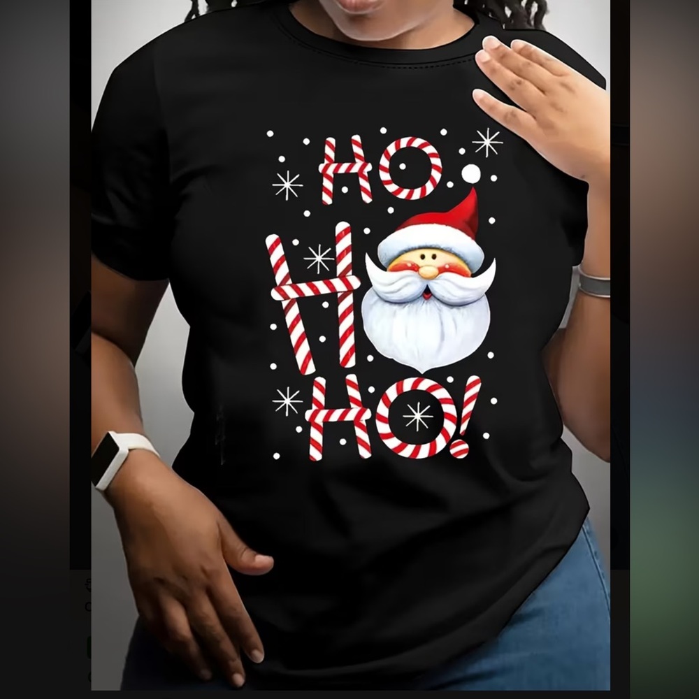 🎄 Ho Ho Ho Santa Graphic Tee | Christmas Holiday Shirt 🎄